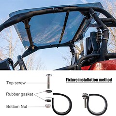 Stainless Steel Clamps Mount for Polaris Roof Connector Hose