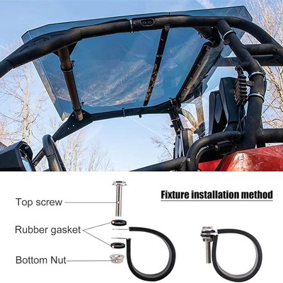 Stainless Steel Clamps Mount for Polaris Roof Connector Hose