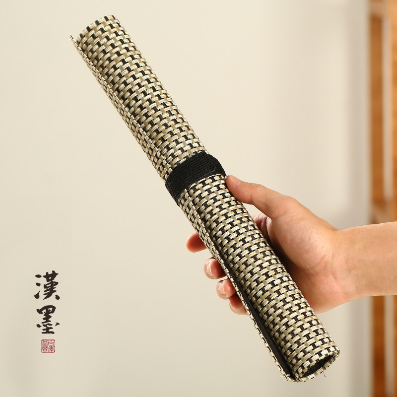 汉墨 大容量笔卷袋方便洁 复古 中笔袋笔帘透气耐折