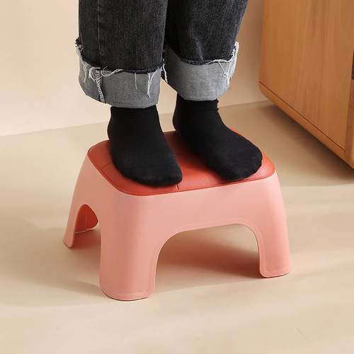 大人坐的小软座卫生间洗脚小孩靠背椅茶几专用小板凳家用塑料