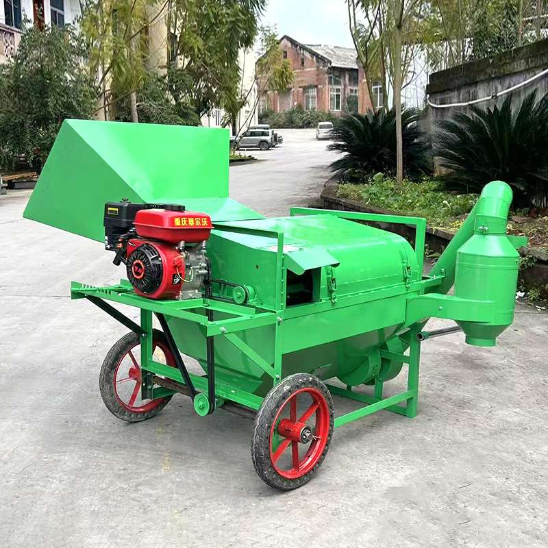 大口径油菜籽黄豆脱粒机高粱小麦打谷机稻谷芝麻多功能除杂脱粒机