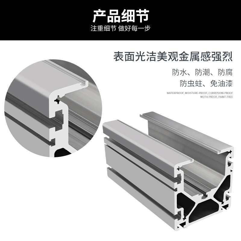 110欧规模组铝型材滑台半封闭全封闭丝杆直线导轨线性同步带