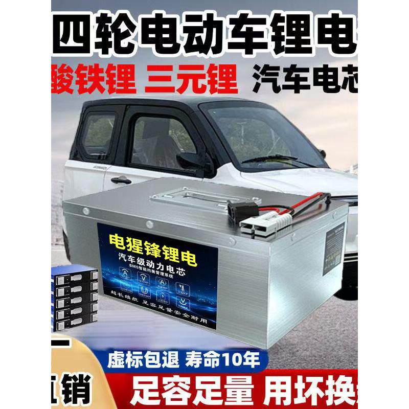 磷酸铁锂宁德超长续航二三轮摆摊电动车电池四轮老头乐三元锂电瓶