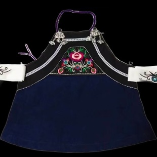 贵州布依族绣花围腰苗族壮族黎族洞族毛南族刺绣围裙围腰带新款