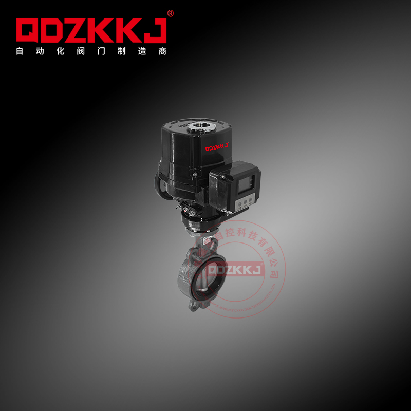 防爆电动对夹蝶阀衬胶空气调节开关暖通污水阀门 QDZK-D971X-16C