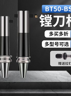 镗刀柄BT50-BSB-130-255L方孔镗刀杆通孔90度45度粗镗孔刀柄BSA刀