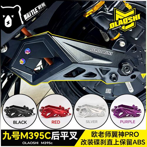 欧老师翼神PRO后平叉适用九号M395C E80CMK2改装碟刹直上保留ABS