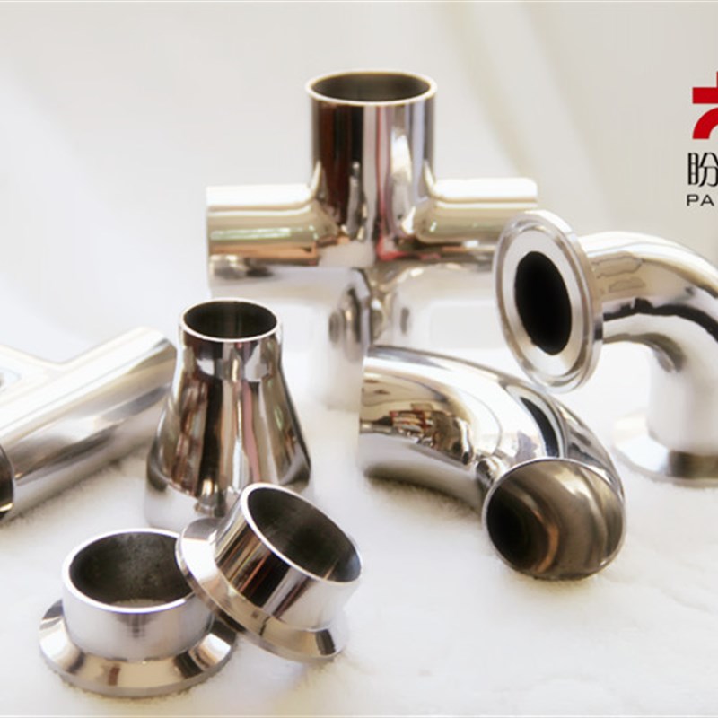 盼特304卫生级非标定制316不锈钢阀门管件图纸定做光亮管加工接头