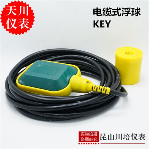 电缆式浮球水箱水泵液位开关浮球阀雪松仪表扁浮球KEY-5液位控制