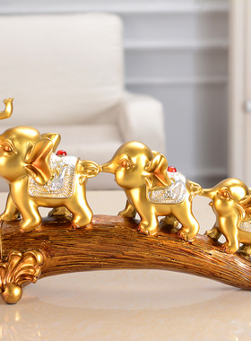 欧式大象摆件客厅k电视柜酒柜玄关家居装饰品办公室博古架工艺品