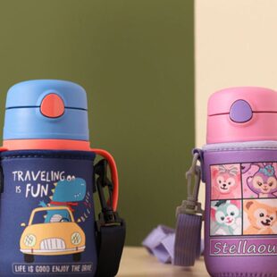 儿童膳魔师foogo保温杯杯套280 300/305ml吸管杯水壶套水杯袋防摔