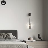 千懿全铜水晶卧室床头壁灯北欧轻奢后现代简约客厅电视背景墙壁灯