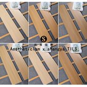 素色奶油风客餐厅阳台柔光木纹砖地砖厨房卧室仿实木瓷砖200x1000