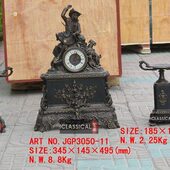 纯铜机械套钟 机械座钟 钟表 座钟