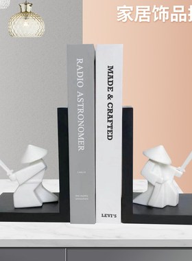 创意摆件中式武士侠客桌面树脂工艺品摆件家用博S古架茶室装饰摆