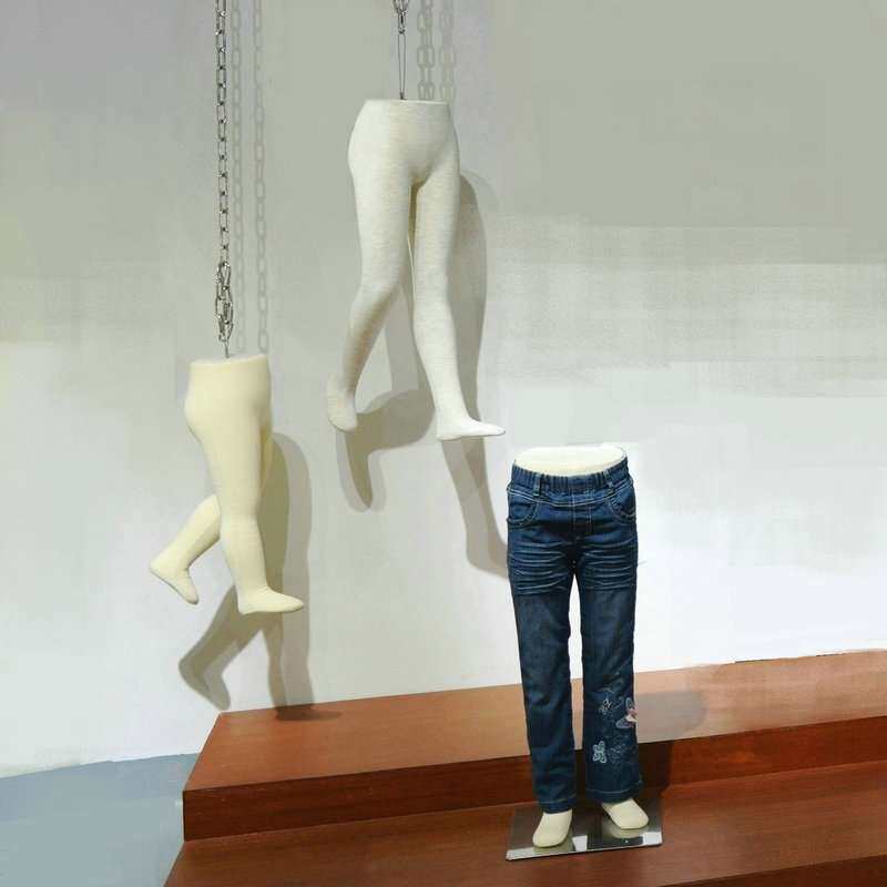 脚模童装裤子展示模特儿童软体腿模童装店可造型服装展示道具