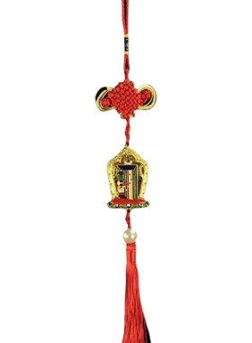 彩绘镂空九宫八卦十二生肖挂件十相自在汽车挂饰家居装饰摆件