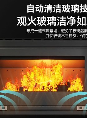 德国进口真火壁炉燃木木柴柴火欧式家用农村别墅室内民宿取暖炉耐