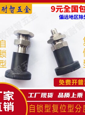 分度销 旋钮柱塞 弹簧销 定位柱GN607 GN607.1 Halder/E+G M12M16