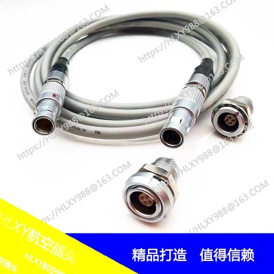 兼容LEMO插头精密航空插头TGG.00B.4 针单键0度 1M单头线缆