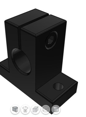 加厚型光轴导向支座加厚光轴支座加厚光轴支撑座SHAN20 SHATN25