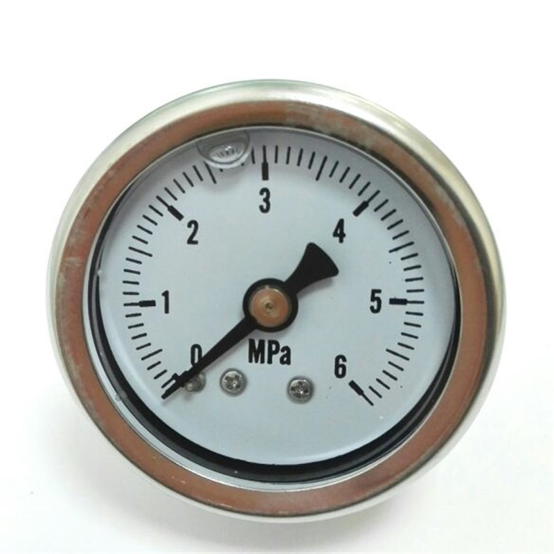 轴向耐震压力表 40mm 10mpa m10x1 背接口油压表 前径47 后径41mm