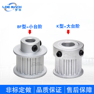 同步轮S5M24齿 S5M24T K镶套大台阶 BF小凸台阶同步皮带轮 槽宽16