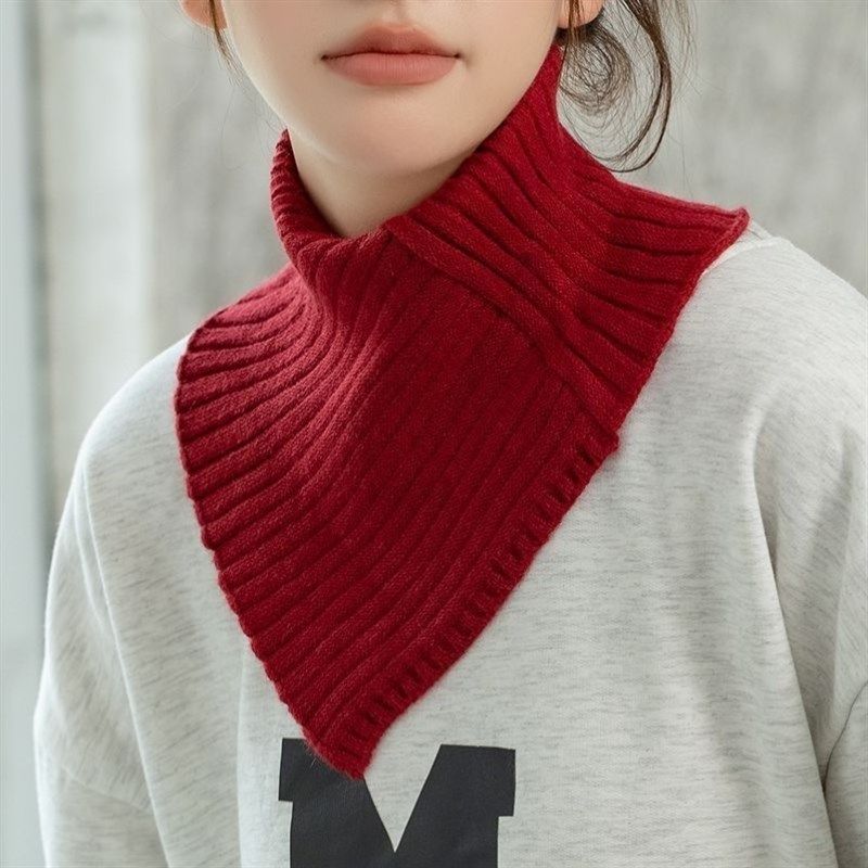 新款针织围脖女士秋冬保暖高领毛线脖套护颈围巾假领子百搭三角巾,3C数码配件,USB多功能数码宝,淘宝优惠券,粉丝福利购,淘宝优惠卷