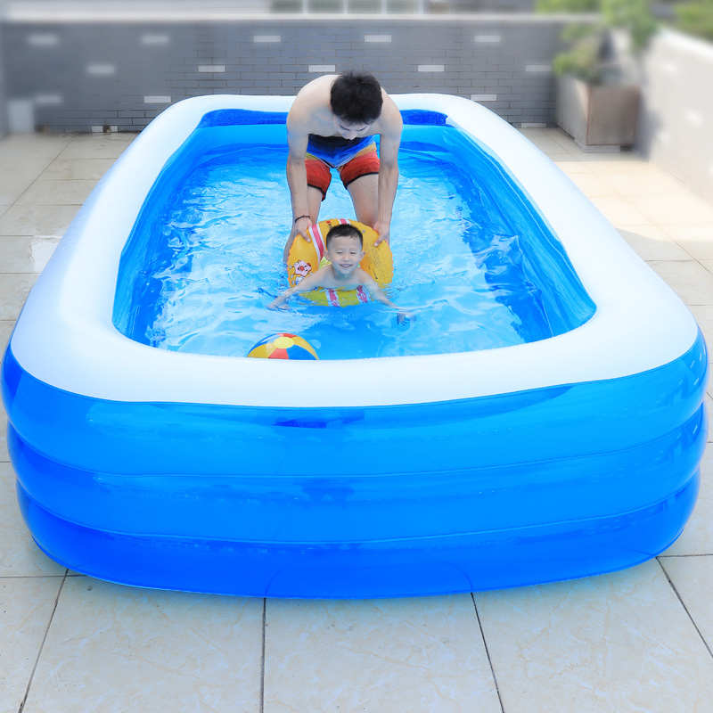 儿童游泳池家用大型充气滑梯加厚游泳澡池洗滑婴儿小孩宝宝泳池桶