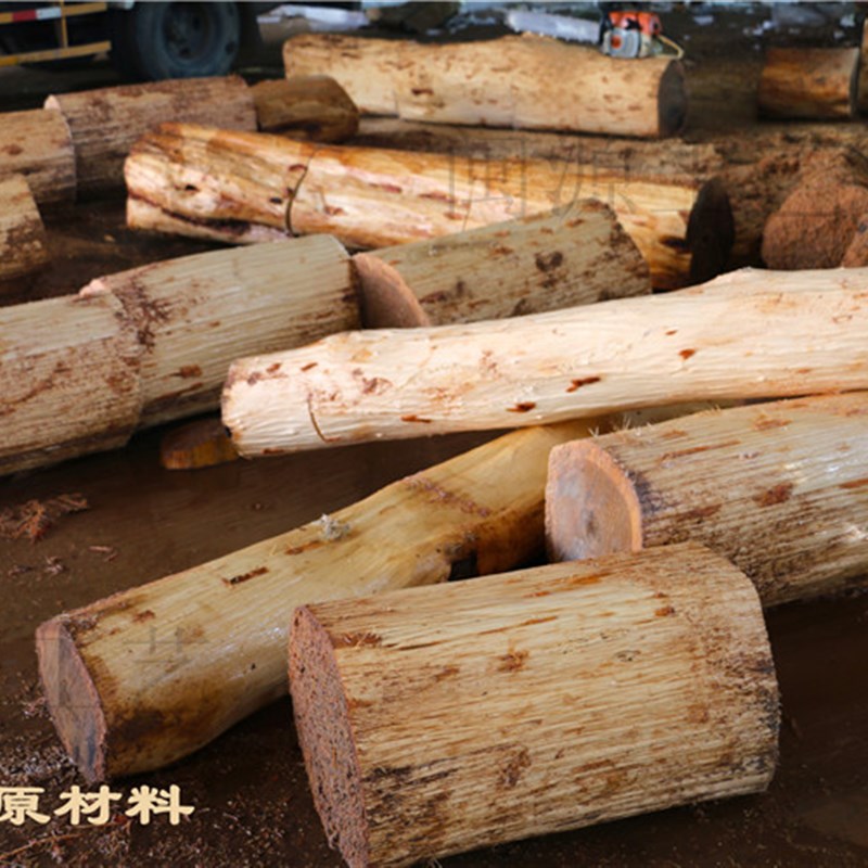 根雕凳子 实木墩子原木树桩木桩底座茶几茶桌配凳大板.支架圆木凳