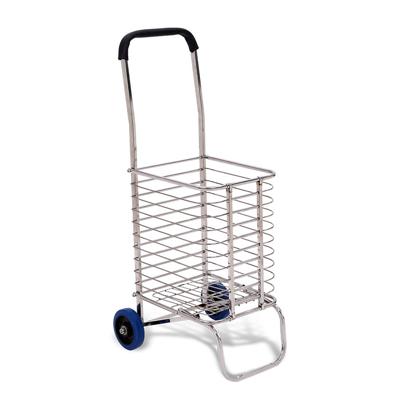 不锈钢两轮行李车便携可折叠手拉车爬楼买菜车载重王小拖车手推车