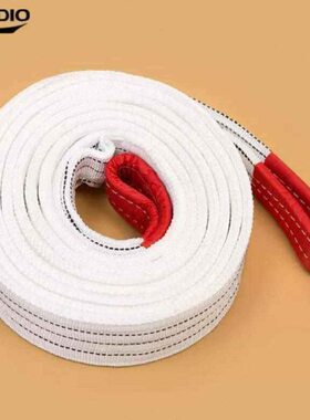 晟雕白色扁平工业起重吊装带行车叉车双扣环形拖车绳吊车吊带8吨1