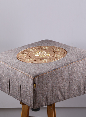 实木拜椅跪拜 莲花拜垫拜佛垫 家用礼佛拜凳寺院佛堂佛前磕头跪垫