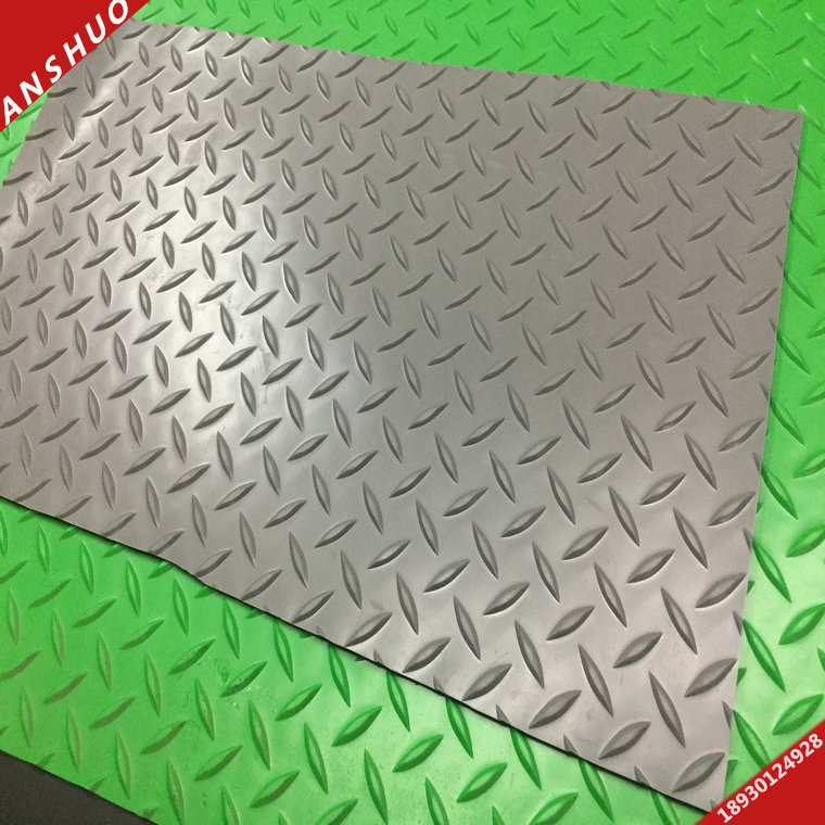 PVC防静电脚垫 防滑纹橡胶板 柳叶纹橡胶垫 pvc胶垫 绿色灰色黑色