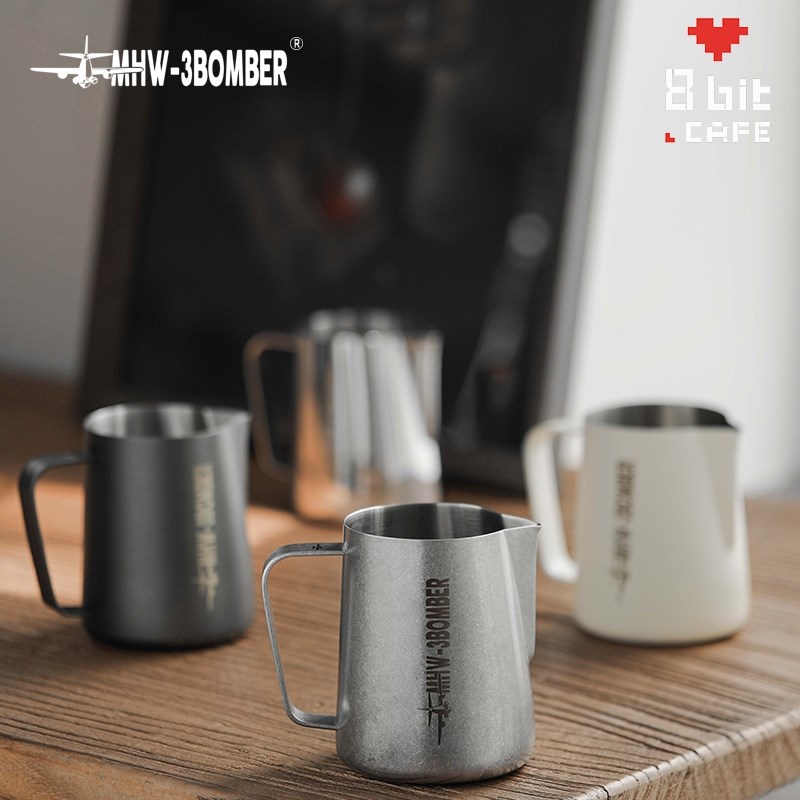 MHW-3BOMBER轰炸机专业咖啡拉花缸尖嘴 打奶缸打奶泡杯咖啡拉花杯