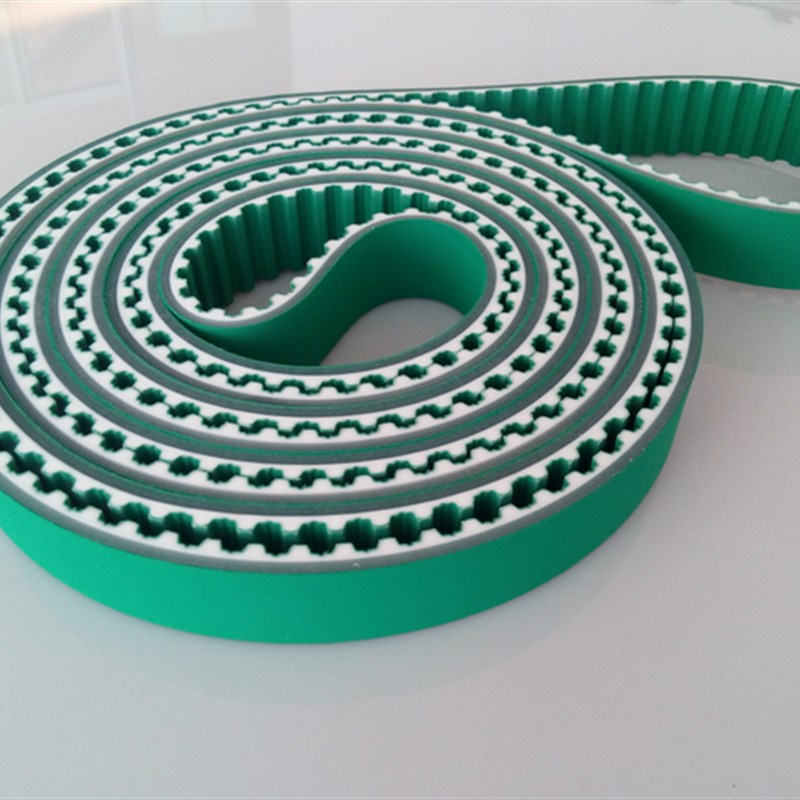 光伏PU聚氨酯钢丝同步皮带T5/H/30T10+3PU+2PU-PAZ/S8M双面加绿布