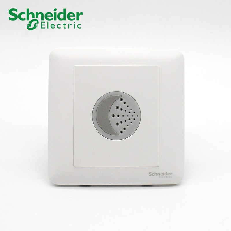 施耐德畅意磨砂白120W带消防强启LED声光控节能开关A3B51ETPE4_WE