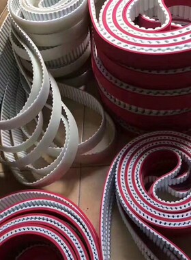 机械设备玻璃单双磨边机加红胶PU同步带AT20 AT10 H S8M L型传动