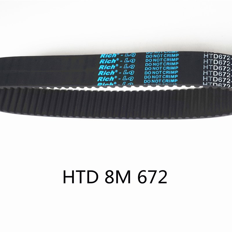 橡胶同步带HTD 8M672STS RPP YU84双面齿形带DA DB加厚海绵彩胶