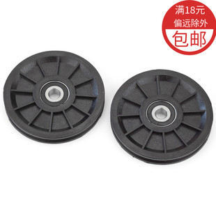 6200轴承滑轮电梯门层门导轮金属尼龙轮钢丝绳轮u槽V槽吊轮DT