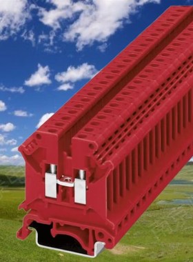 菲尼克斯 UK 5 N RD直通式4mm2接线端子红色螺钉连接32A单进单出