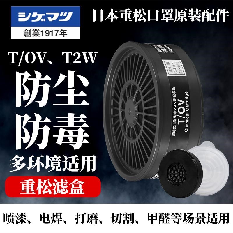 重松TW02S TW01SC原装口罩配件面罩过滤盒棉TW08SF双阀配件油漆