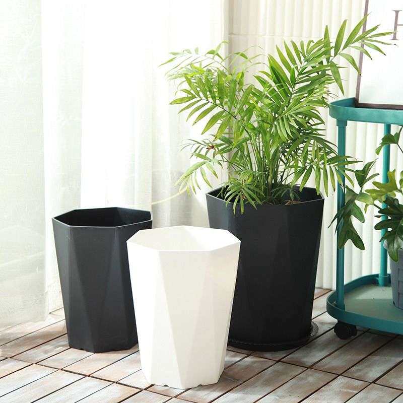 大号花盆加厚树脂塑料客厅绿植盆发财树阳台耐用轻奢室内造型创意