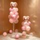 粉色桌飘气球装 饰生日派对结婚场景布置地飘立柱汽球氛围感女孩