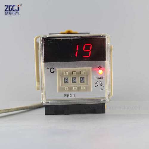 ZGCJ-导轨温控仪CJ-E5C4温度控制器 K型