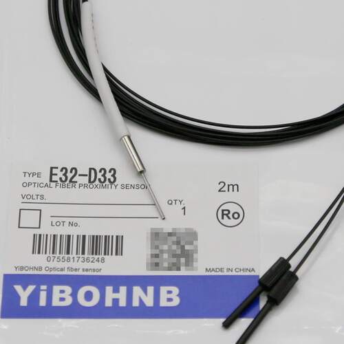 BOJKE 进口E32-D33光纤3mm超细0.8凸针反射型放大器传感探头线