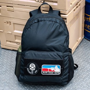 第七区便携折叠双肩包男女户外通勤战术轻便应急军迷皮肤包