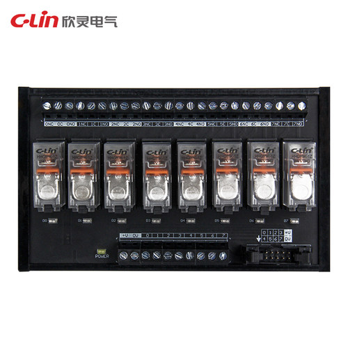 欣灵功率继电器模块HHN-RB508AND24系列模组NPN多位数PLC可选24V
