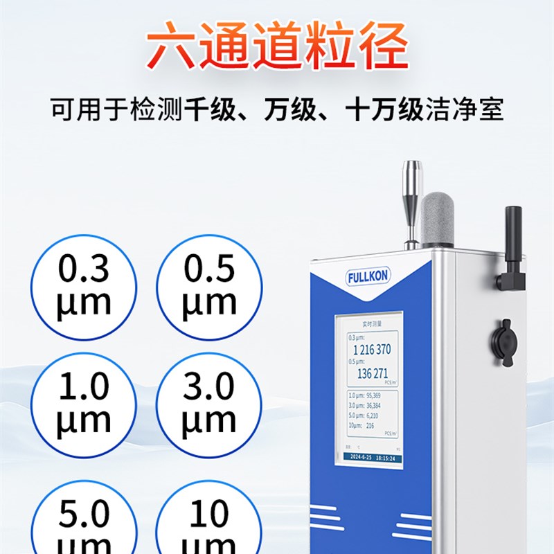 丰控尘埃粒子计数器DPC100洁净度激光粉尘颗粒检测仪浓度无尘车间