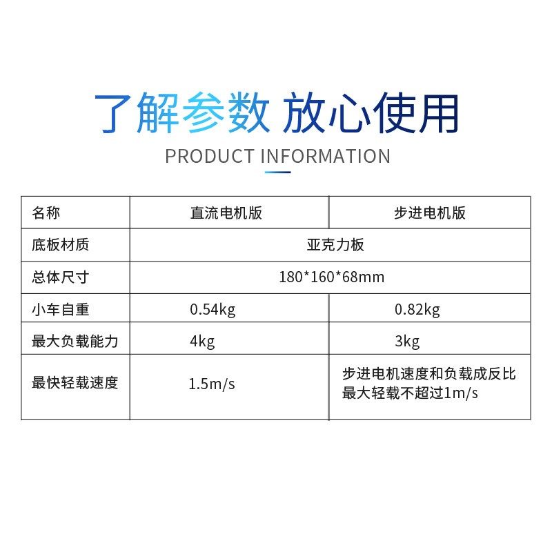 两轮差速智能小车底盘三轮车直流步进编码器减速电机测速巡线避障